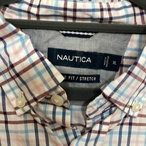 Nautica classic fit stretch button down shirt XL